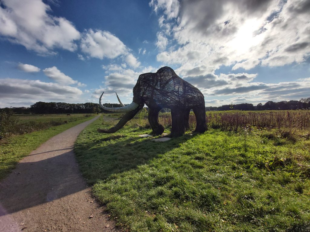 Mammoetpad Drenthe, wandelen Borger kinderen mammoeten