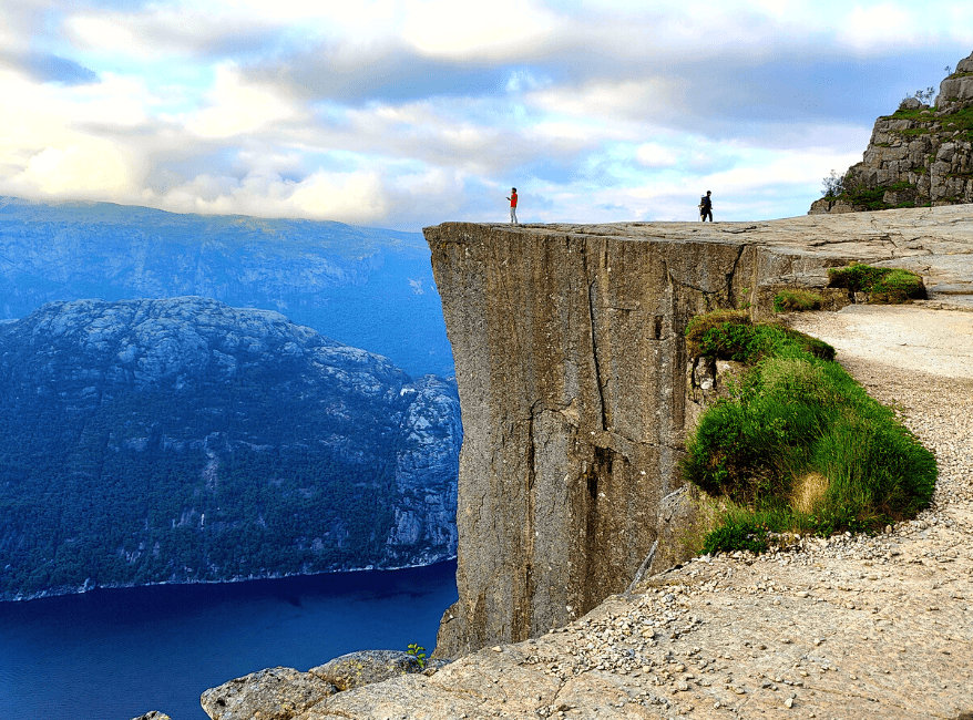 Preikestolen hiken in Noorwegen