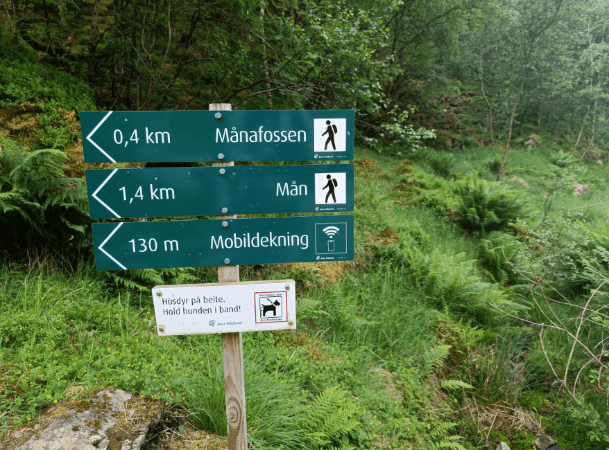 Hiken in Noorwegen: Manafossen waterval Rogaland