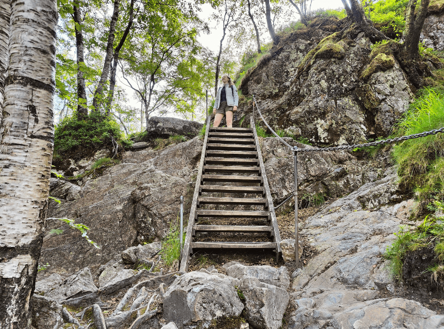 Hiken in Noorwegen: Manafossen waterval Rogaland