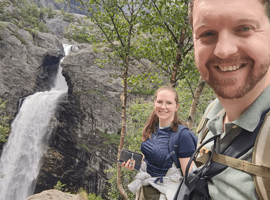Hiken in Noorwegen: Manafossen waterval Rogaland